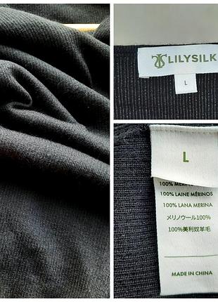 Lilysilk джемпер в рубчик 100% шерсть мериноса 10