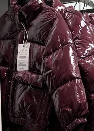 Куртка  zara бордова