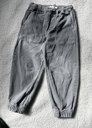 Штани zara брюки джогери джинси бавовняні широкі