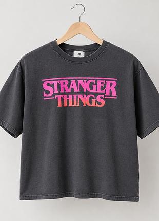 Футболка h&m stranger things сіра