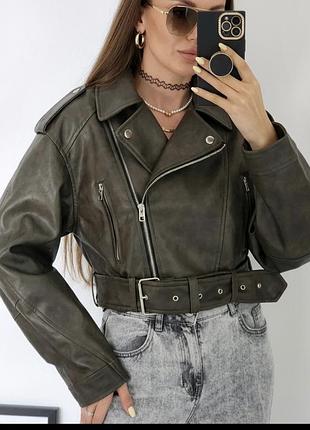 Куртка жіноча zara косуха, хакі