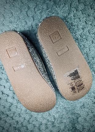 Туфлі дитячі h&m з блискітками 22 розмір 2