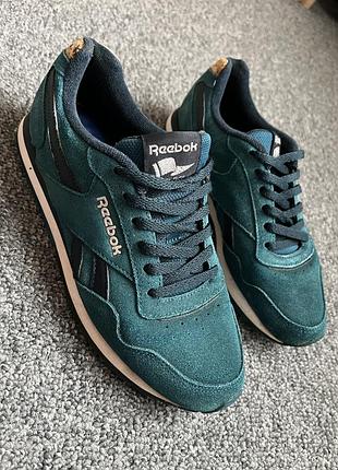 Кросівки жіночі reebok, бірюзові, розмір 36, довжина устілки 23.5 см, замша