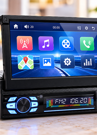 Автомагнітола 7150g gps 1din.
