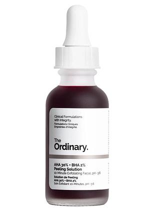 The ordinary - aha 30% + bha 2% peeling solution - кислотний пілінг для обличчя - 30ml