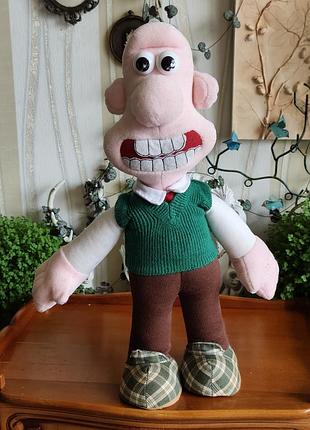 Оригінальна м'яка іграшка воллес wallace wallace and gromit aardman