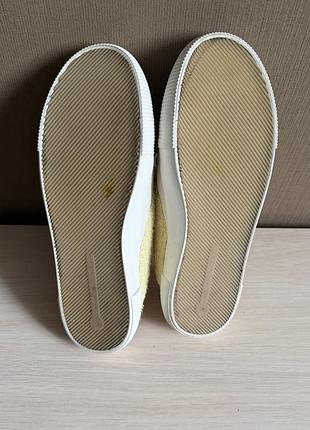 Кеди / мюлі жіночі zara basic, жовті 4