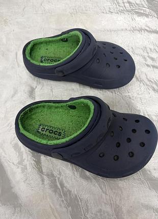 Теплые кроксы crocs, оригинал, р.c10 (р.27)