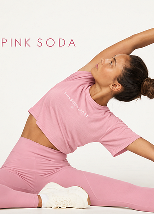 Pink soda овер свободная спортивная футболка из хлопка