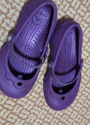 Шльопанці для дівчаток crocs фіолетові, розмір 28-29