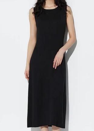 Сукня трикотажна в рубчик, uniqlo, l 2