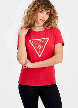 Женская футболка guess с логотипом