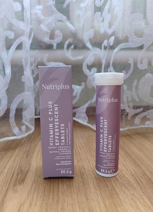 Дієтична добавка шипучий вітамін с плюс у пігулках nutriplus, 15 шт
