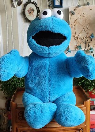Оригінальна велика м'яка іграшка коржик cookie monster sesame street вулиця сезам
