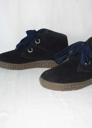 Portugal leather shoes шкіряні утеплені замшеві черевики товста підошва