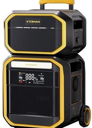 Зарядная станция vtoman flashspeed pro 3600 с дополнительной батареей 2816 вт·ч, 5912 вт·ч, 3600 вт, lifepo4