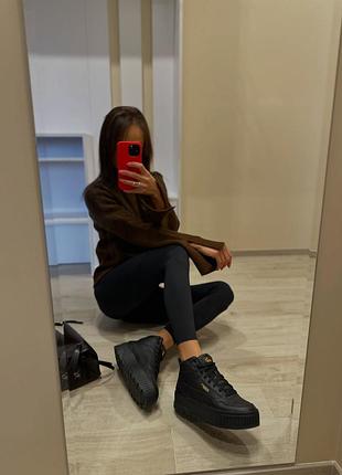 Оригінальні черевики puma karmen ii idol mid 397463 02 
- верх — натуральна шкіра.