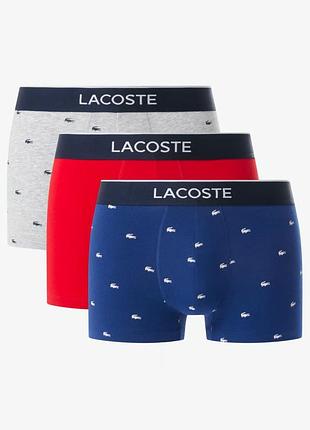 Набір чоловічих трусів lacoste транки 3 шт.