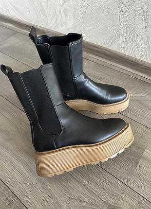 Черевики жіночі h&m челсі чорні