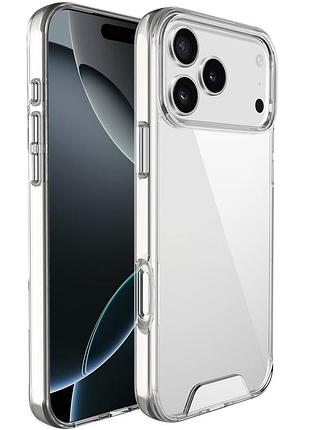 Чохол tpu space case transparent для apple айфон 17 pro, прозорий силіконовий кейс