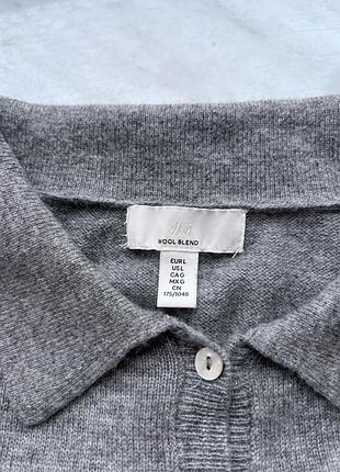 Кофта поло h&m вовна 7