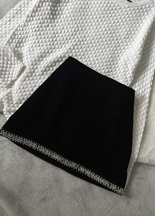 Бархатна спідниця zara