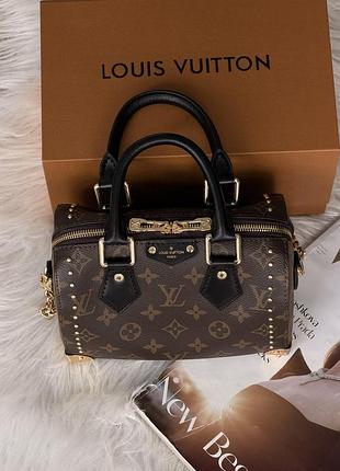 Сумка louis vuitton speedy trunk 20 коричневий