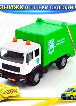 Ku автомодель мусоровоз technodrive universal fit световой звуковой для детей от 3 лет коллекционная и uni2l_k