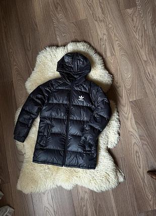 Пуховик для підлітків adidas, оригінал, розмір 158, натуральний пух