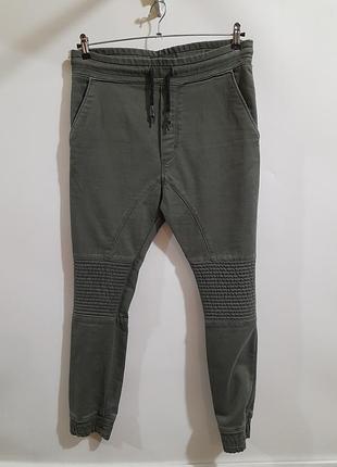 мужские джоггеры / джинсы-джоггеры zara man soft denim р. м