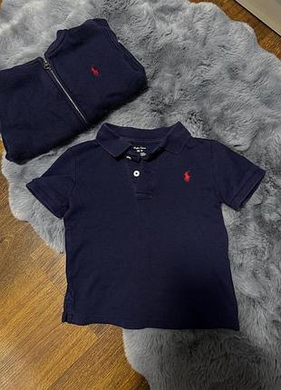 Детское поло ralph lauren💙❤️