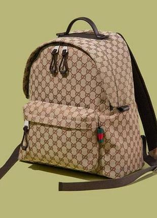 Рюкзак gucci коричневый монограмм