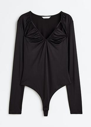 Черный боди h&amp;m