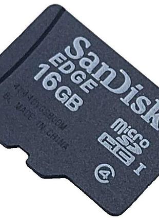 Карта флеш пам'яті б/у sandisk edge 16 gb microsd class 4