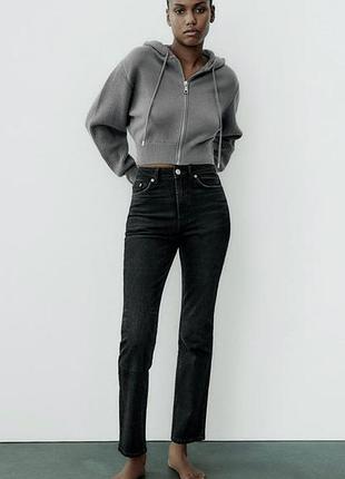 Базові прямі джинси zara stove pipe / straight