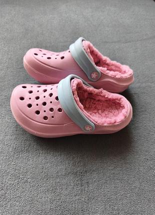 Сабо дитячі crocs утеплені 31-32 розмір, довжина устілки 19-19.5 см.