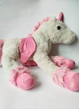 Мягкая игрушка белая пони единорог 🦄