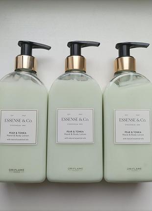 Крем для тіла oriflame essense & co. pear & tonka hand & body lotion