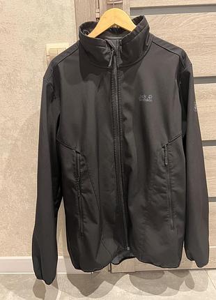 Куртка чоловіча jack wolfskin водонепроникна чорна