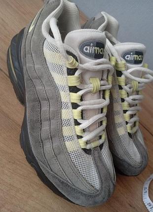 Кросівки nike air max сірі з жовтим