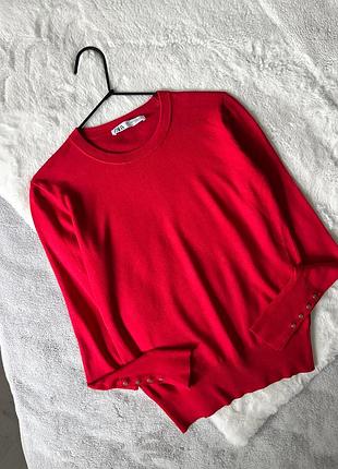 Червоний джемпер zara