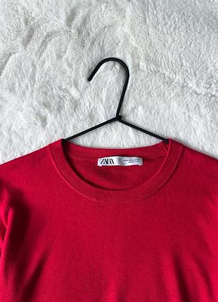 Червоний джемпер zara 3