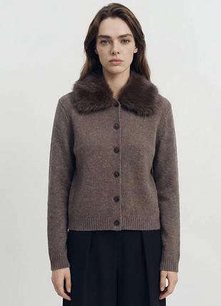 Кардиган з комірцем zara