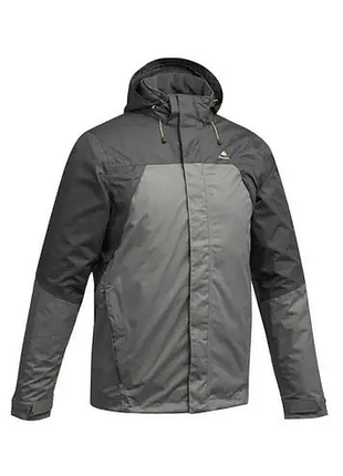 Чоловіча куртка quechua  men's hiking lightweight waterproof jacket mh100