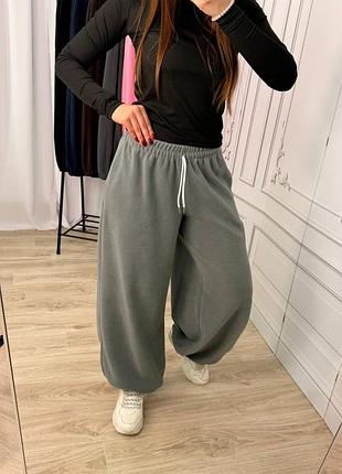 Жіночі штани oversize, жіночі джогери oversize, флісові джогери, широкі джогери, спортивні джогери, спортивні штани на флісі, теплі штани аладіни
