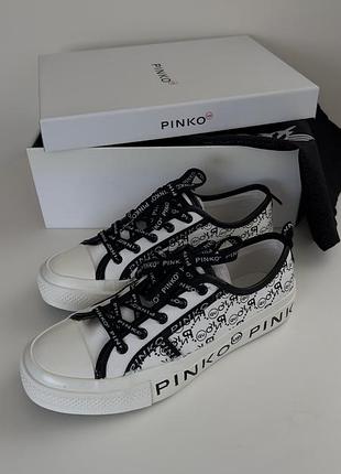 Кеди жіночі pinko білі, розмір 38, довжина устілки 24.5 см