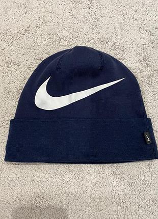 Шапка унісекс nike u nk beanie gfa team темно-синя
