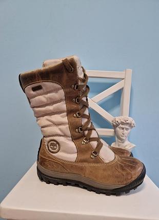 Чоботи жіночі зимові timberland earthkeepers mount holly тімберленд високі шкіряні дутіки