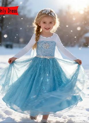Сукня для дівчинки frozen блакитна