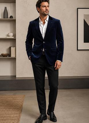 Оксамитовий піджак british indigo